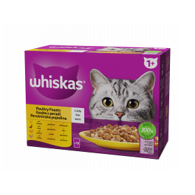 WHISKAS пауч за котка - Птичи Ястия - 12 бр. X 85г